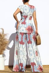 SEEPUCCI - PRINT WIDE LEG PANT
