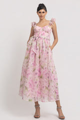 FLORA - CORSETTE FLORAL DRESS