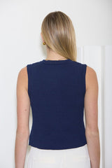 GOLD SEASHELL BUTTON VEST