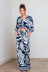 TRIBAL - PRINT DRAWSTRING PANT