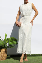 MILANIA - LACE MIDI DTRESS