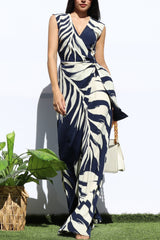 COSTA - PALM WRAP JUMPSUIT