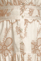 RACHEL - EMBROIDERED MIDI DRESS