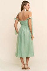 DUBAI - MINT TIE STRAP DRESS