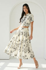 POTTERY - POPLIN PRINT SKIRT