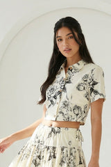 POTTERY - POPLIN SHORT SLEEVE TOP