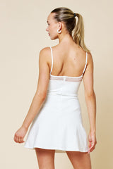 PIXIE - DOT MESH CAMI MINI DRESS