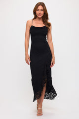 CHERRY - LACE CAMI RUFFLE DRESS