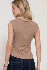 LACE TRIM SHORT SLEEVE TOP