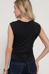 LACE TRIM SHORT SLEEVE TOP