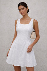 MIA - EYELET SHORT TANK DRESS