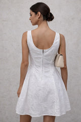 MIA - EYELET SHORT TANK DRESS