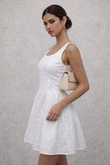MIA - EYELET SHORT TANK DRESS