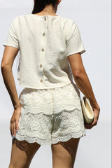 WHITECLOUD - LACE TOP