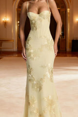 LEMONCELLO - EMBROIDERED TIE BACK DRESS