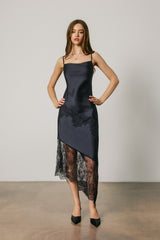 MIDNIGHT - LACE DETAIL DRESS