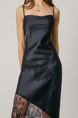 MIDNIGHT - LACE DETAIL DRESS