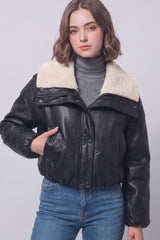 SHERPA - COLLAR BOMER JACKET