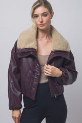 SHERPA - COLLAR BOMER JACKET