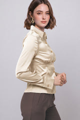 SATIN CORSETTE BLOUSE