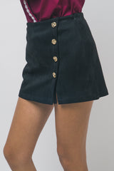 FAUX SUEDE SKORT