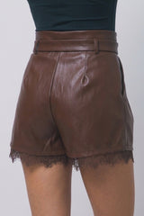 LACE TRIM SHORTS