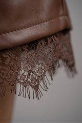 LACE TRIM SHORTS
