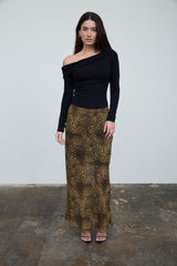 CLARA - LEO CHIFFON MAXI SKIRT