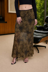 CLARA - LEO CHIFFON MAXI SKIRT