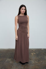 LUX - DROP WAIST TANK MAXI DRESS