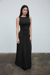 LUX - DROP WAIST TANK MAXI DRESS
