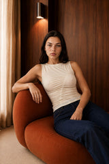 MESH SHIRRED TANK