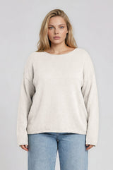 ORI - RAW EDGE CREW SWEATER