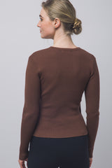CROSSOVER RIB SWEATER
