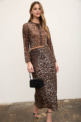 LUNA - LEO MESH MIDI SKIRT