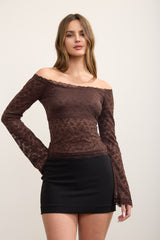LACE OFF SHOULDER TOP