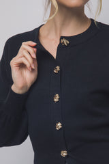 GOLD BUTTON CARDIGAN