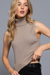 SLEEVELESS TURTLE NECK