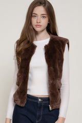 FUR BUBBLE VEST