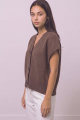 KNIT OVERSIZE VEST