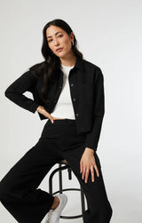 SHIRLEY - BLACK MOVE STRETCH JACKET by MAVI