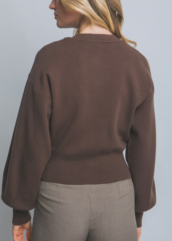 NOVELTY BUTTON CARDIGAN