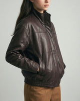 PU BOMBER BUBBLE JACKET