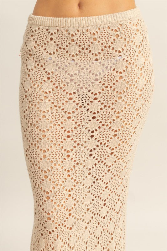 CROCHET MAXI SKIRT