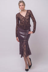LACE BUTTON FRONT TOP