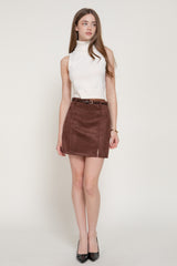 SIENNA - FAUX SUEDE MINI SKIRT