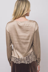 SATIN CREW LACE BOTTOM