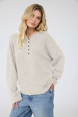 HENLEY OVERSIZED SWEATER