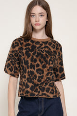 SHORT SLEEVE LEO SWEATER