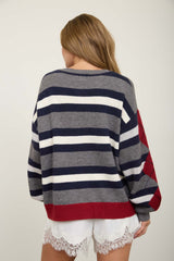 STRIPE ARGYLE CARDIGAN